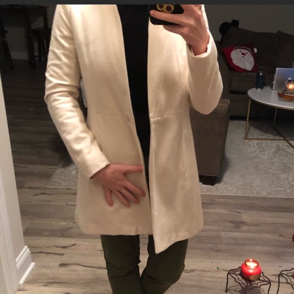 Fitted tan Zara blazer jacket tan size M